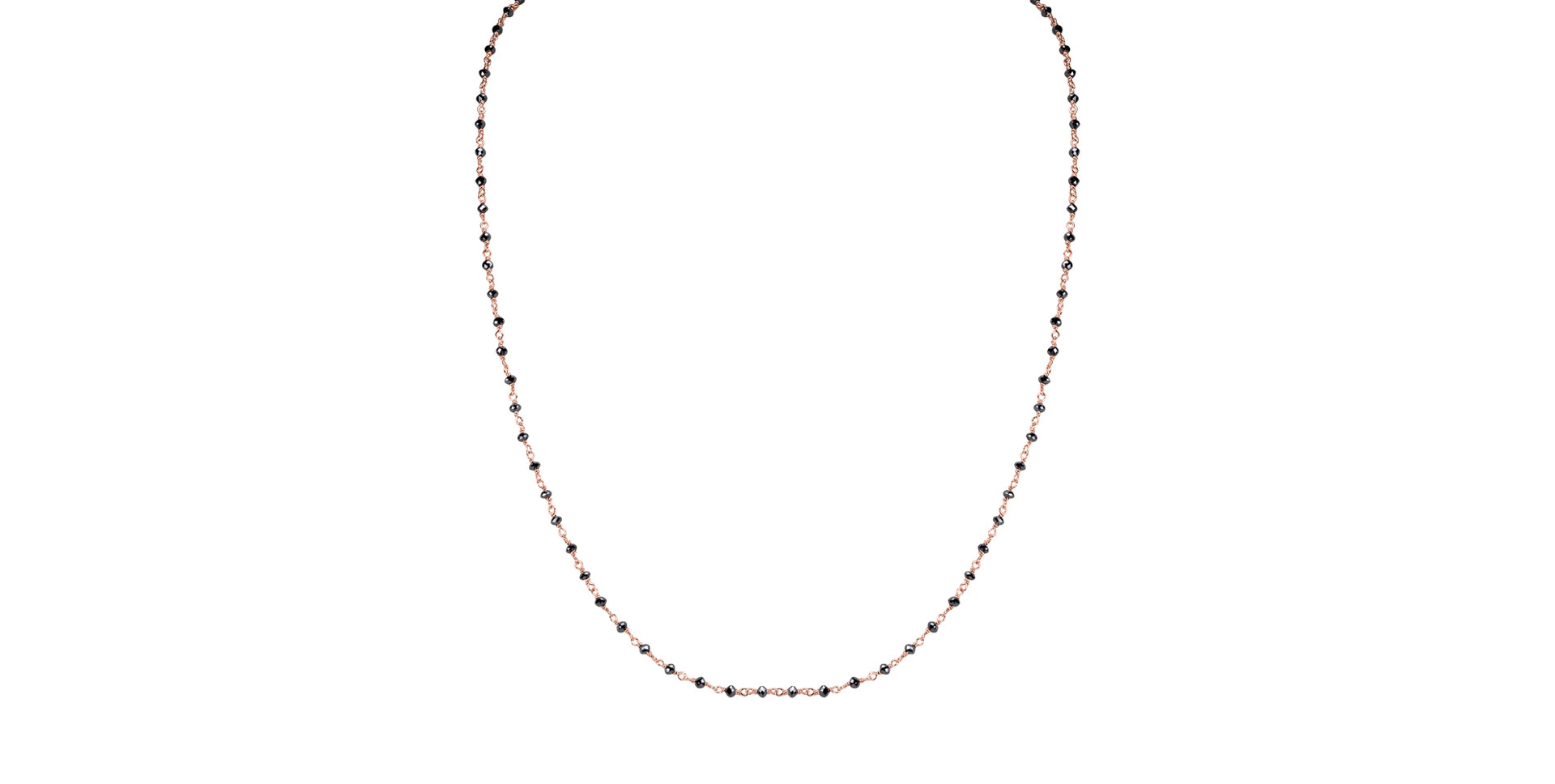 Náhrdelník s čiernymi diamantmi Dark Melody