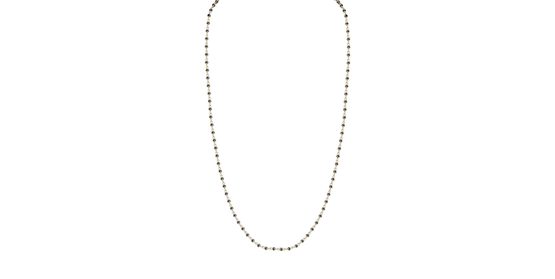 Náhrdelník s čiernymi diamantmi Dark Melody