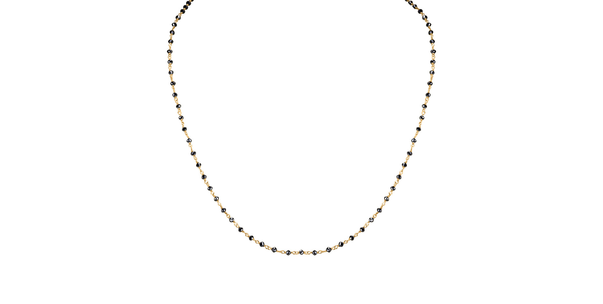 Náhrdelník s čiernymi diamantmi Dark Melody