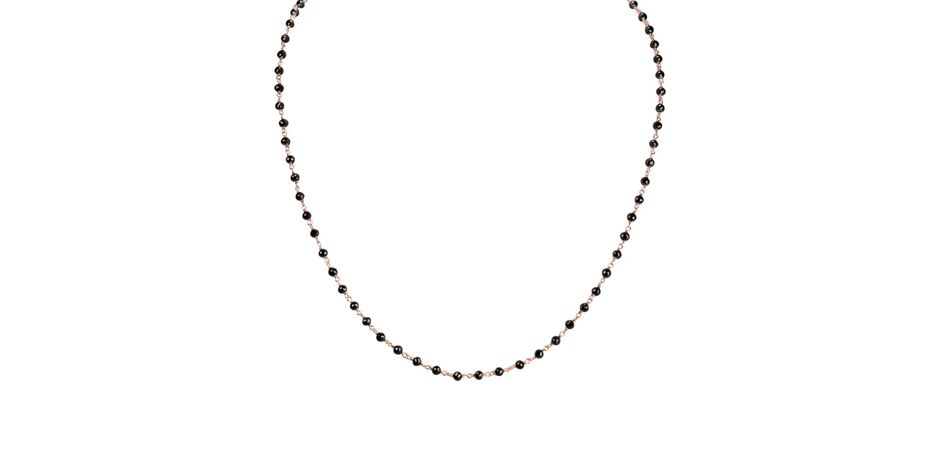 Náhrdelník s čiernymi diamantmi Dark Melody