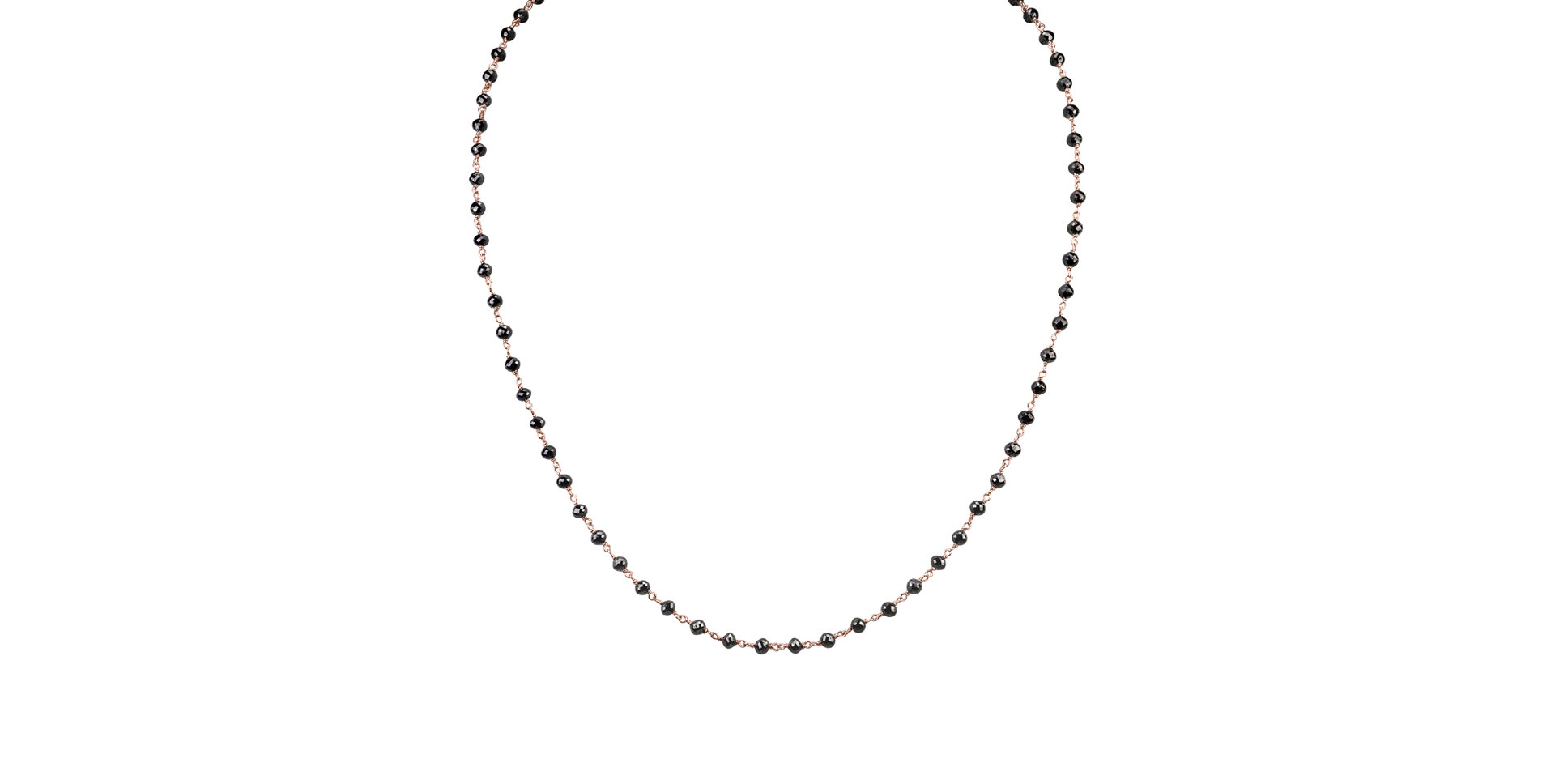 Náhrdelník s čiernymi diamantmi Dark Melody