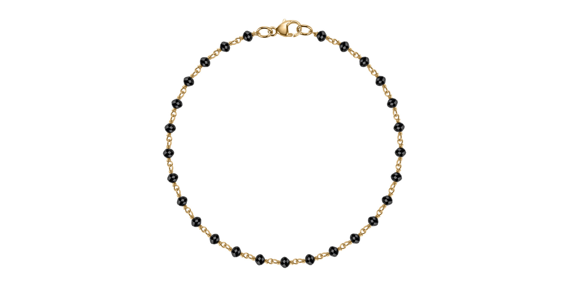 Náramok s čiernymi diamantmi Dark Melody