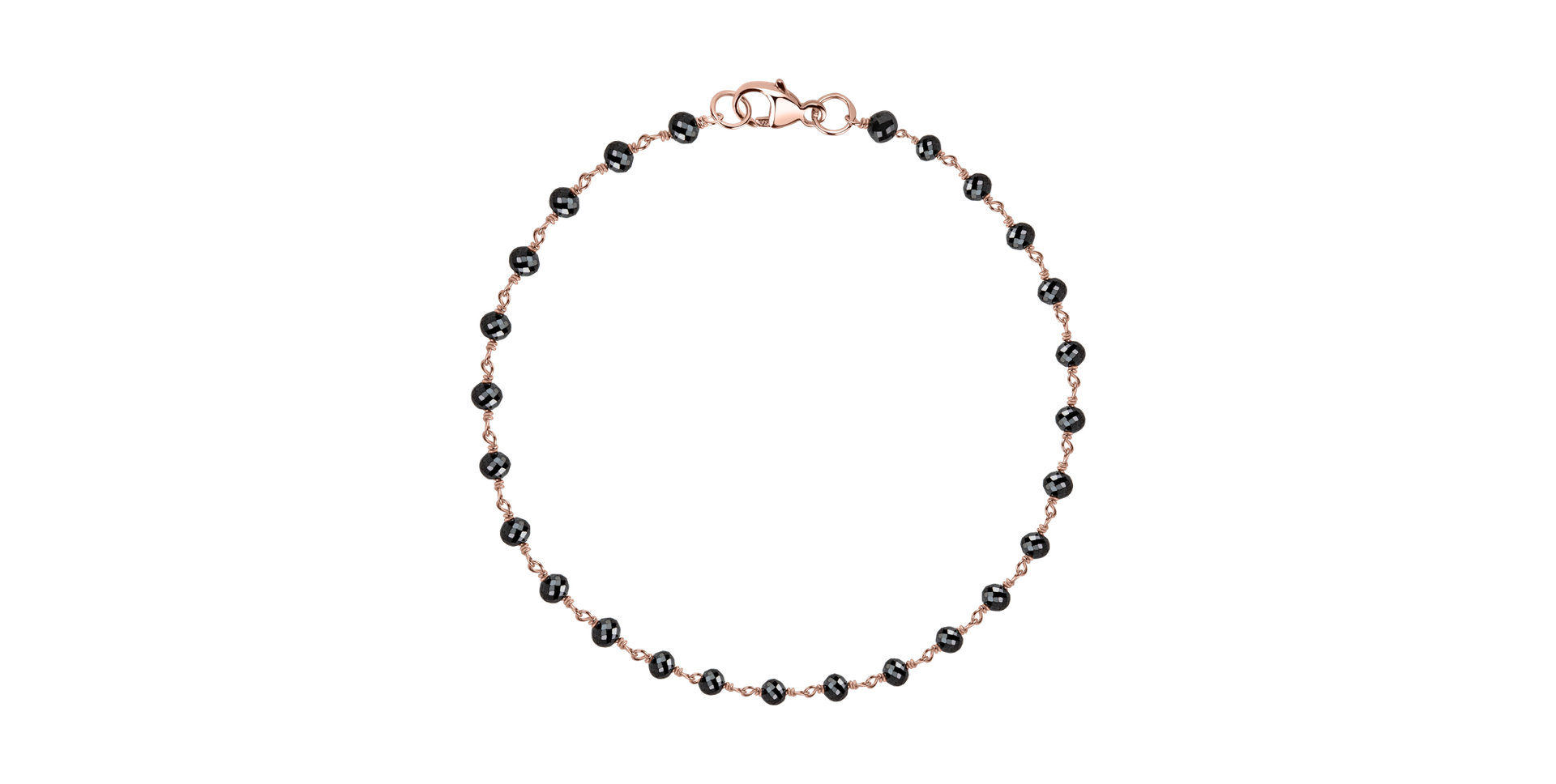 Náramok s čiernymi diamantmi Dark Melody