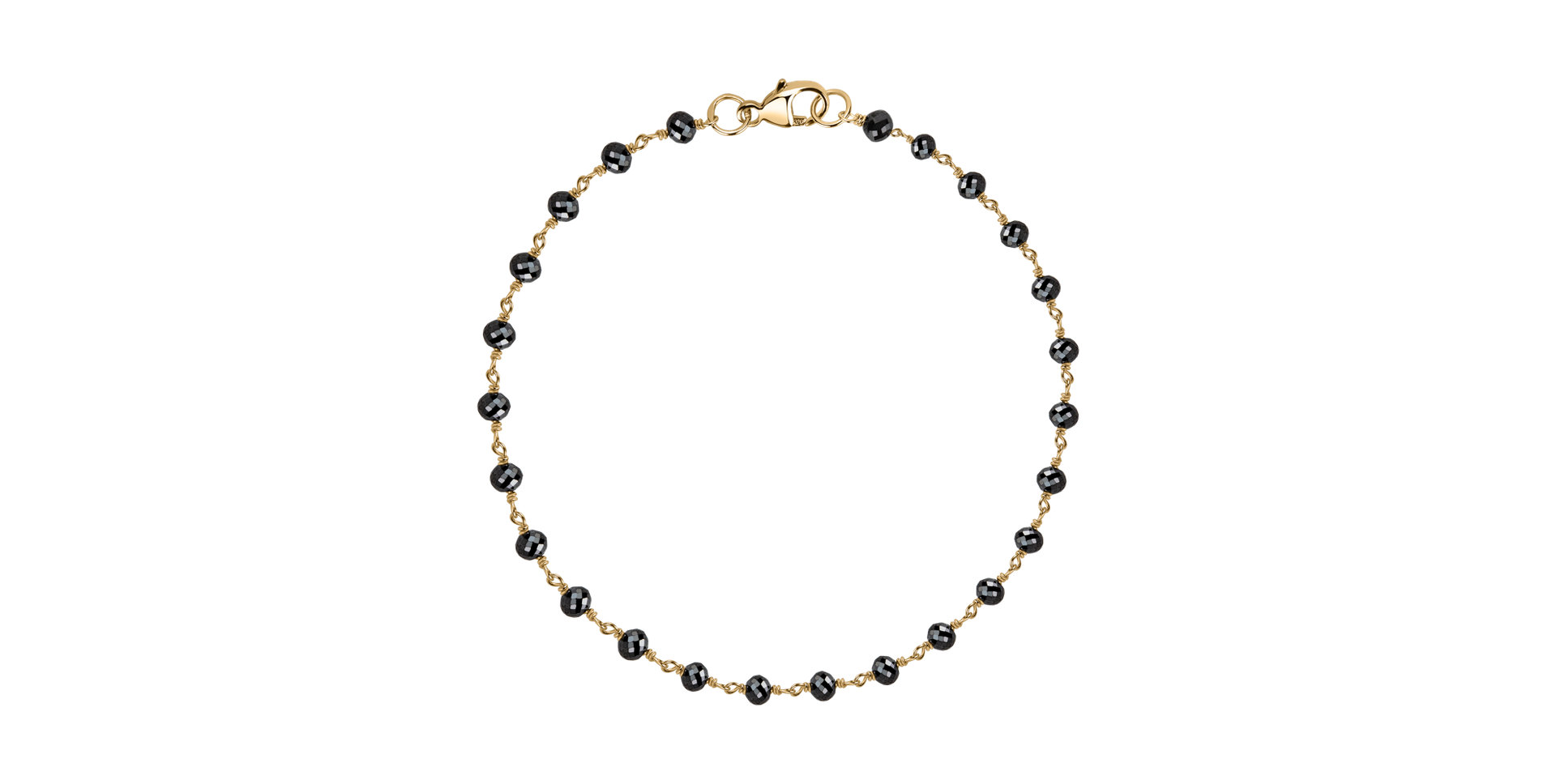 Náramok s čiernymi diamantmi Dark Melody