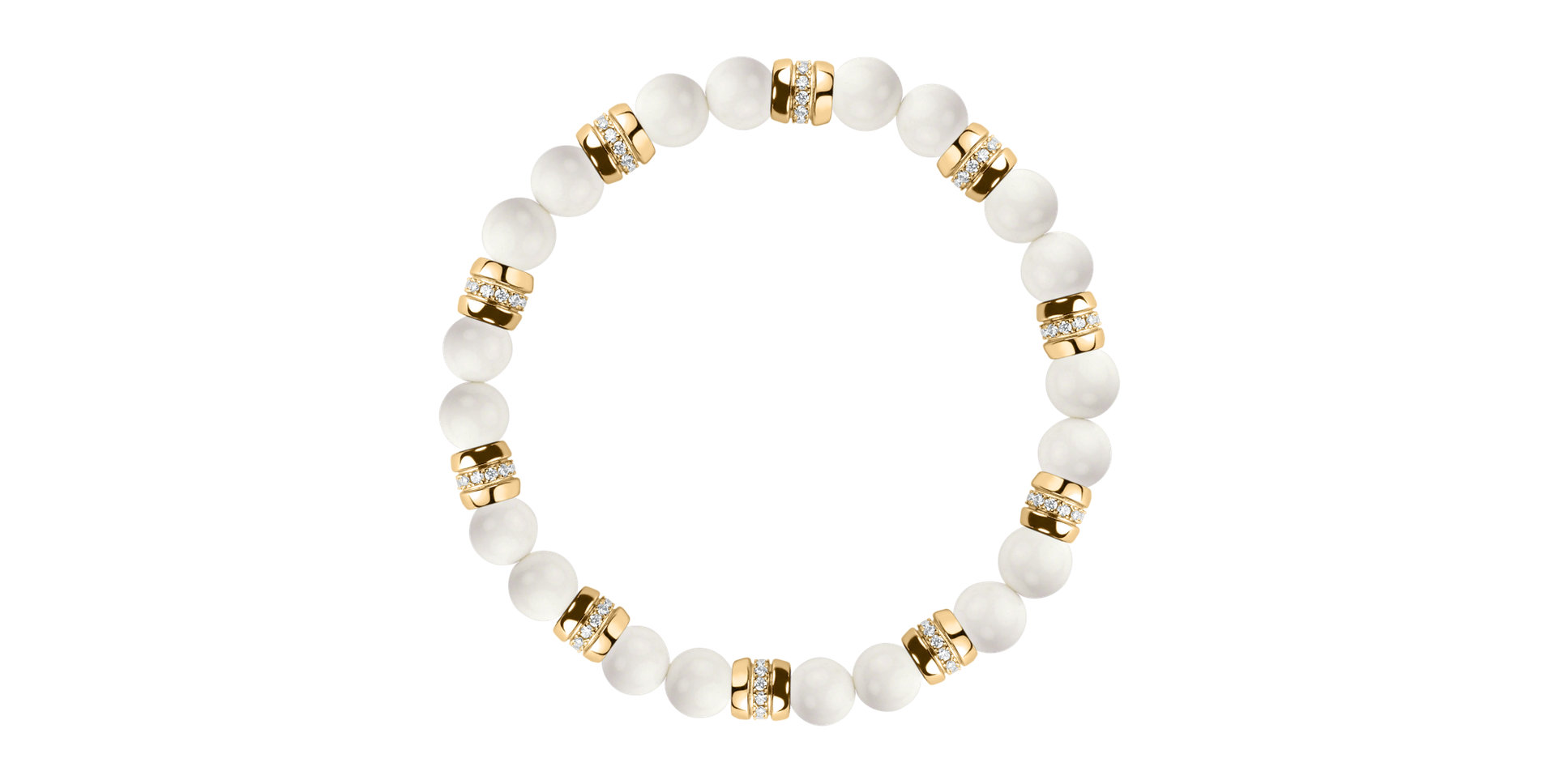 Náramok s diamantmi a achátmi Moonlight Jewel