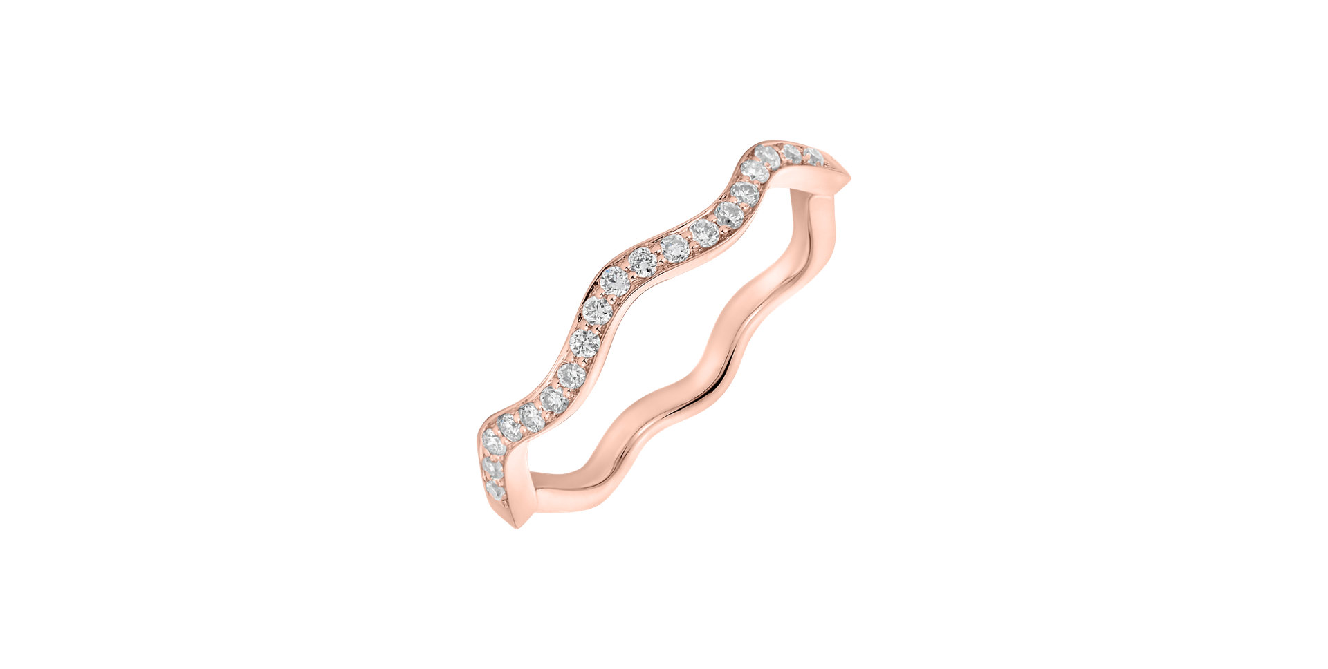 Prsteň s diamantmi Wavy Adventure