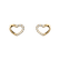 Náušnice s diamantmi Shiny Hearts5