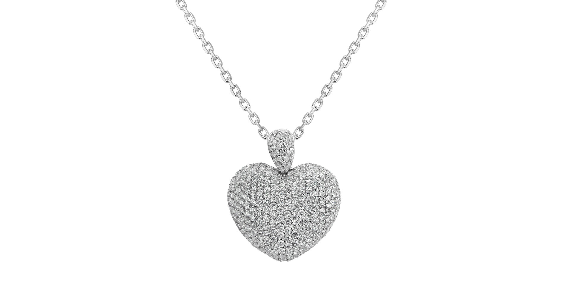 Prívesok s diamantmi Heart Brilliance