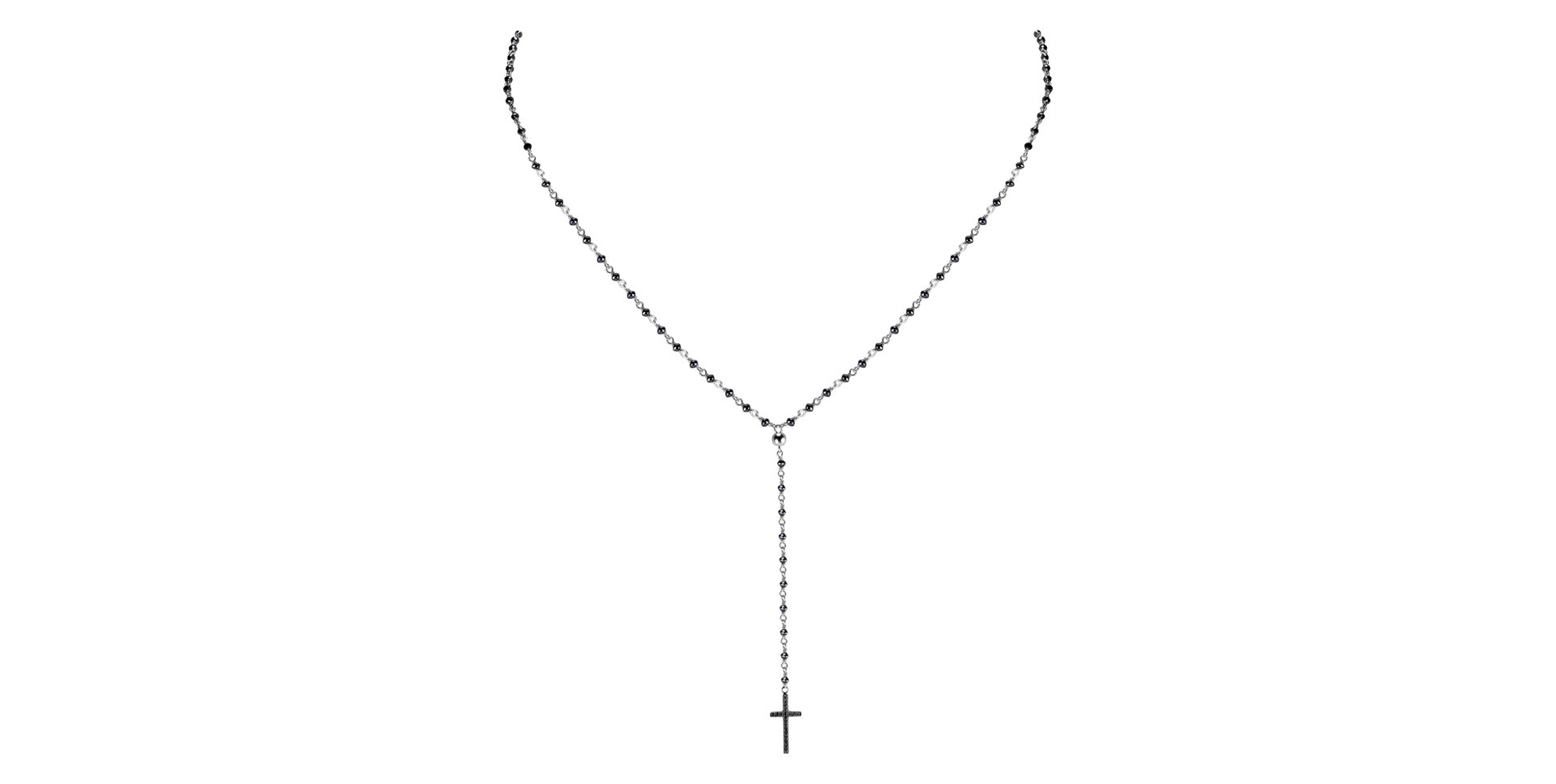 Náhrdelník s čiernymi diamantmi Paradise Drop