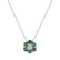 Náhrdelník s diamantom a smaragdmi Shiny Flower5