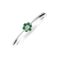 Prsteň s diamantom a smaragdmi Shiny Flower5