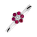 Prsteň s diamantom a rubínmi Shiny Constellation6