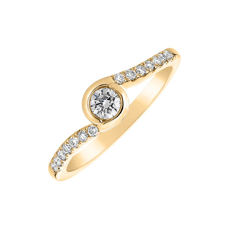Prsteň s diamantmi Love Twist