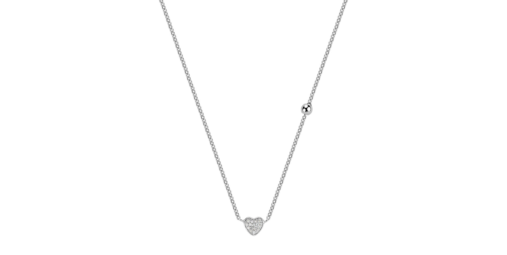 Náhrdelník s diamantmi Tender Heart