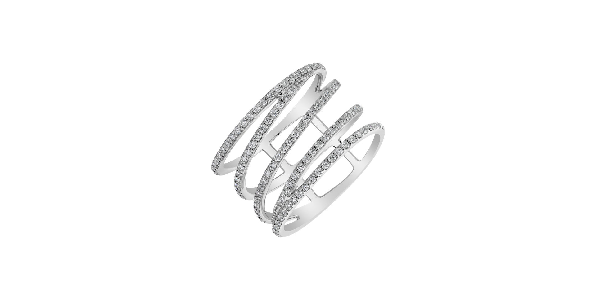 Prsteň s diamantmi Moonlight Lure