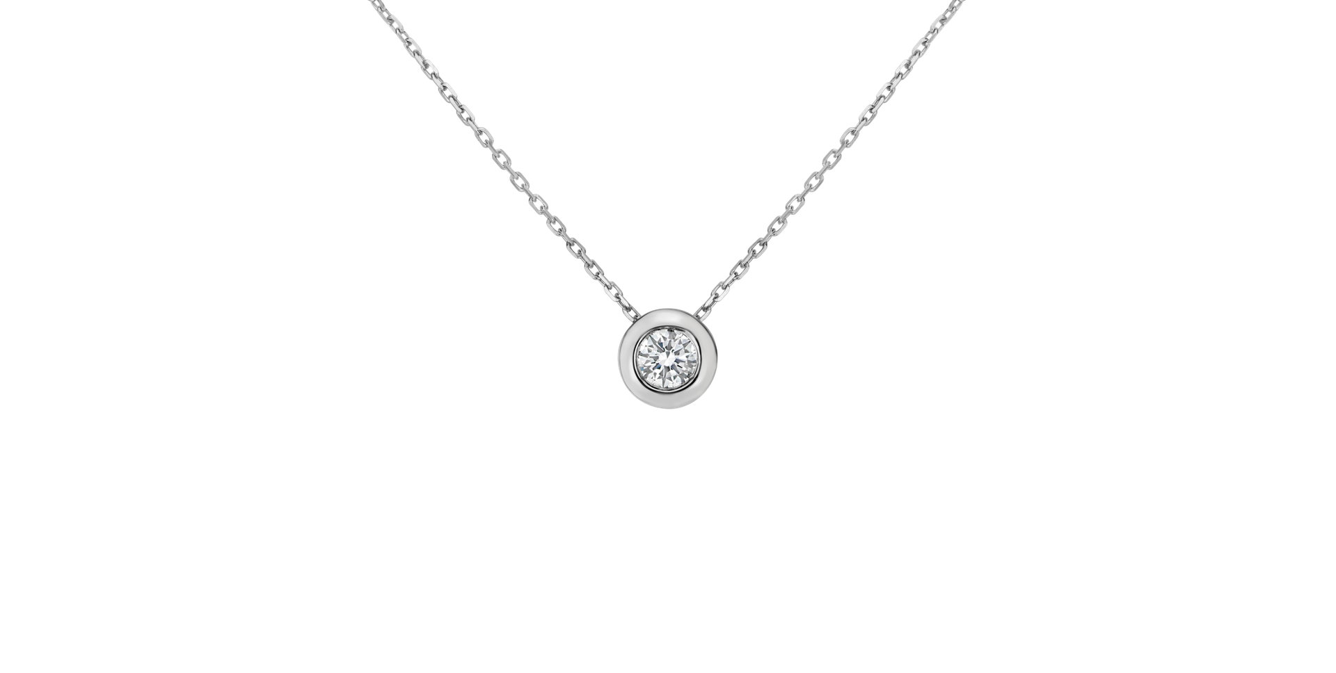 Náhrdelník s diamantom Shiny Moon