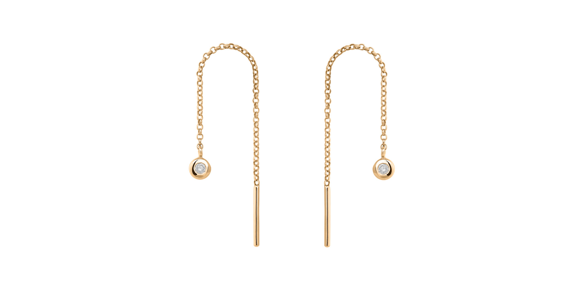 Náušnice s diamantom Amazing Heaven