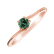 Prsteň s turmalínom  tyrkys Bonbon5