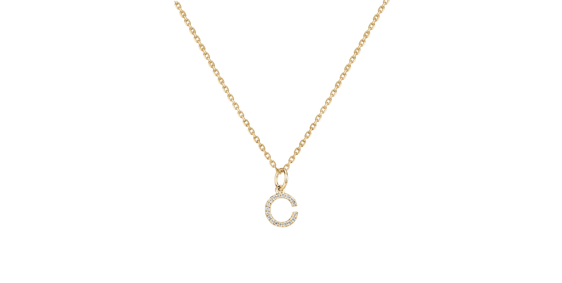 Prívesok s diamantmi Line Glitter C