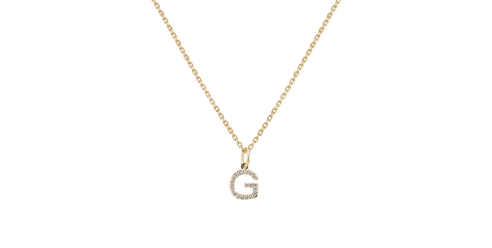 Prívesok s diamantmi Line Glitter  G