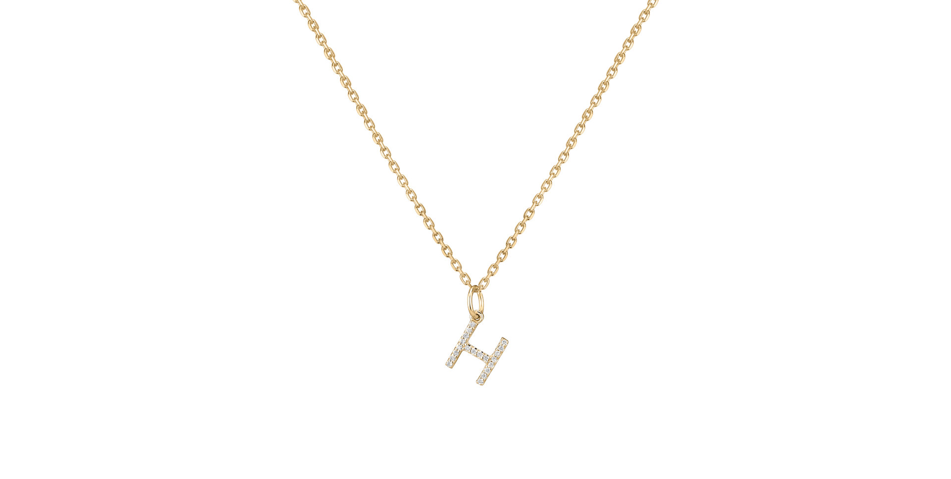 Prívesok s diamantmi Line Glitter  H