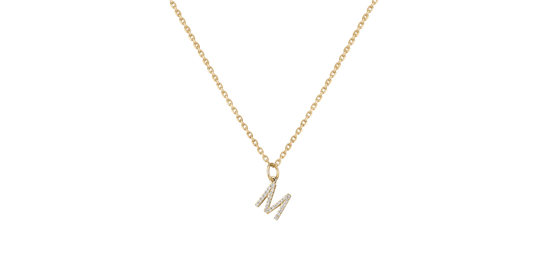 Prívesok s diamantmi Line Glitter  M