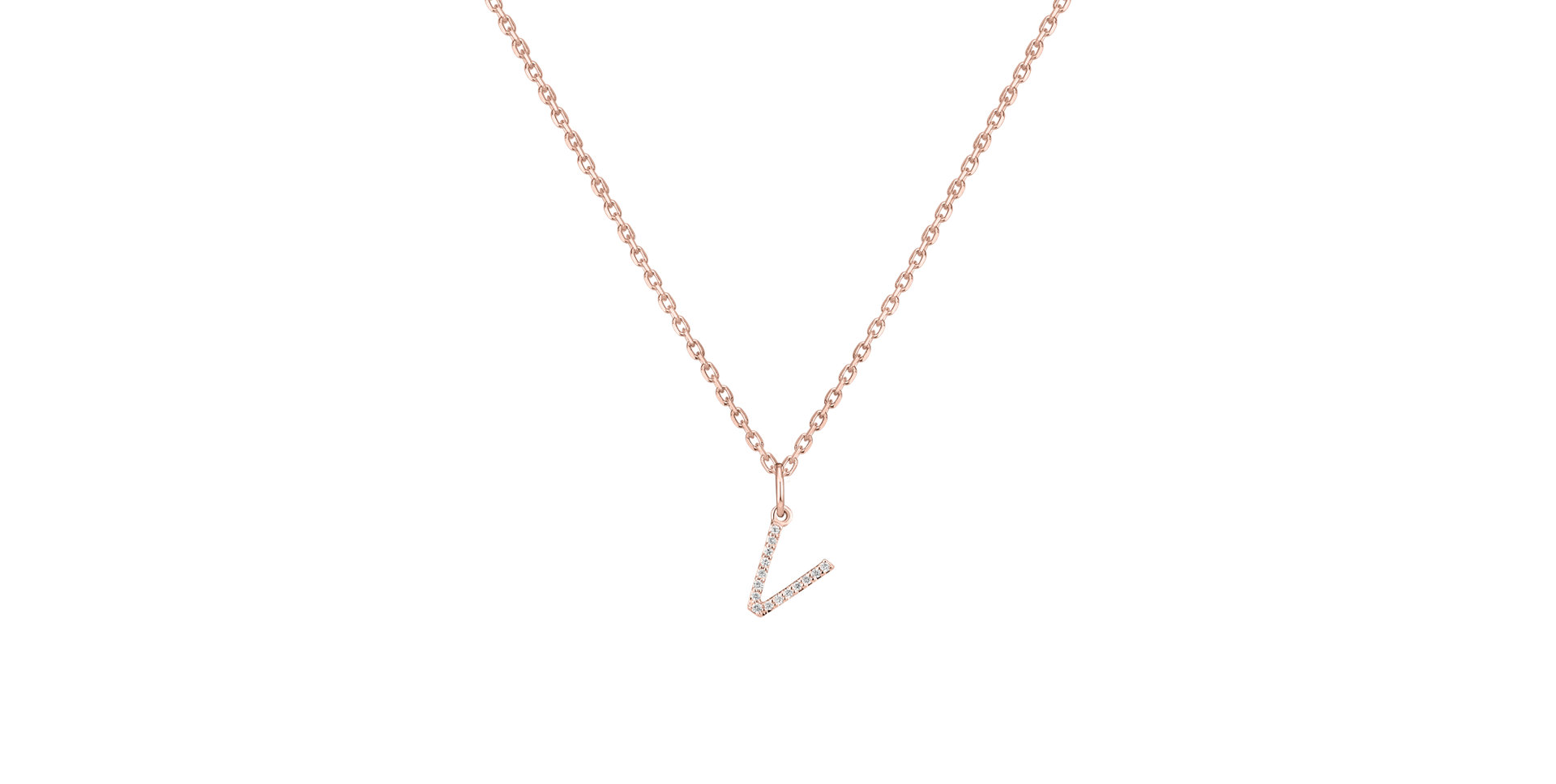 Prívesok s diamantmi Line Glitter  V