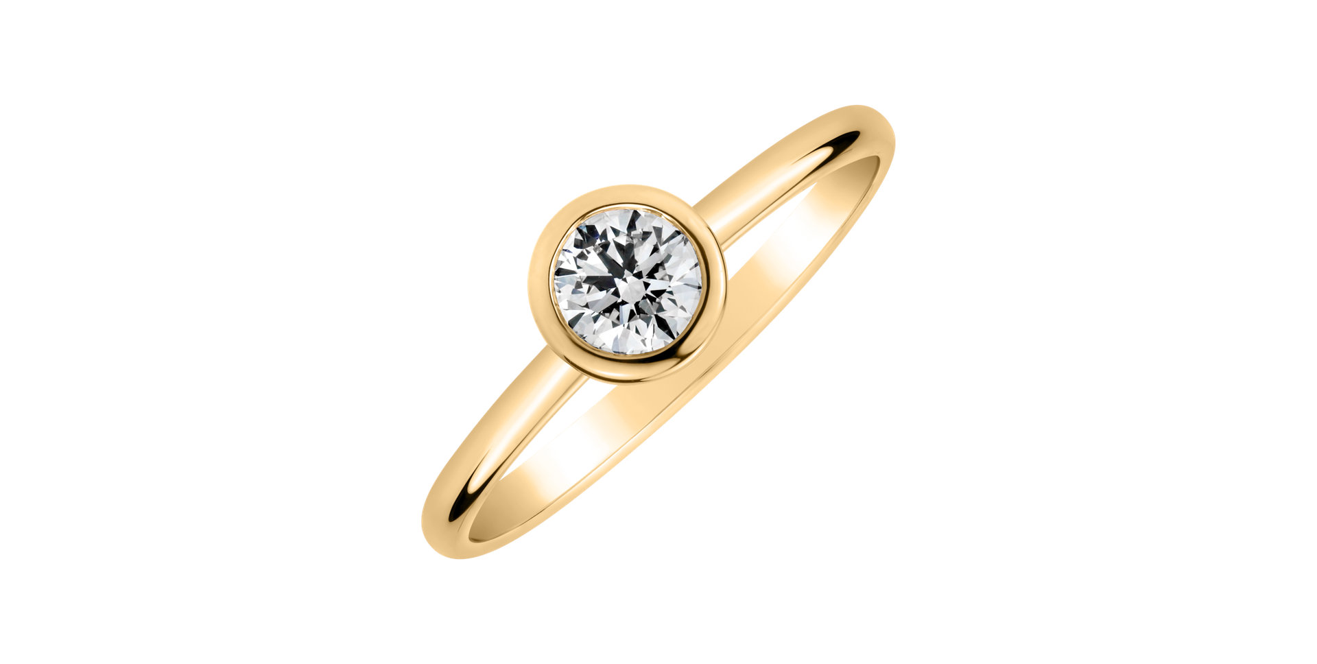 Prsteň s diamantom Light