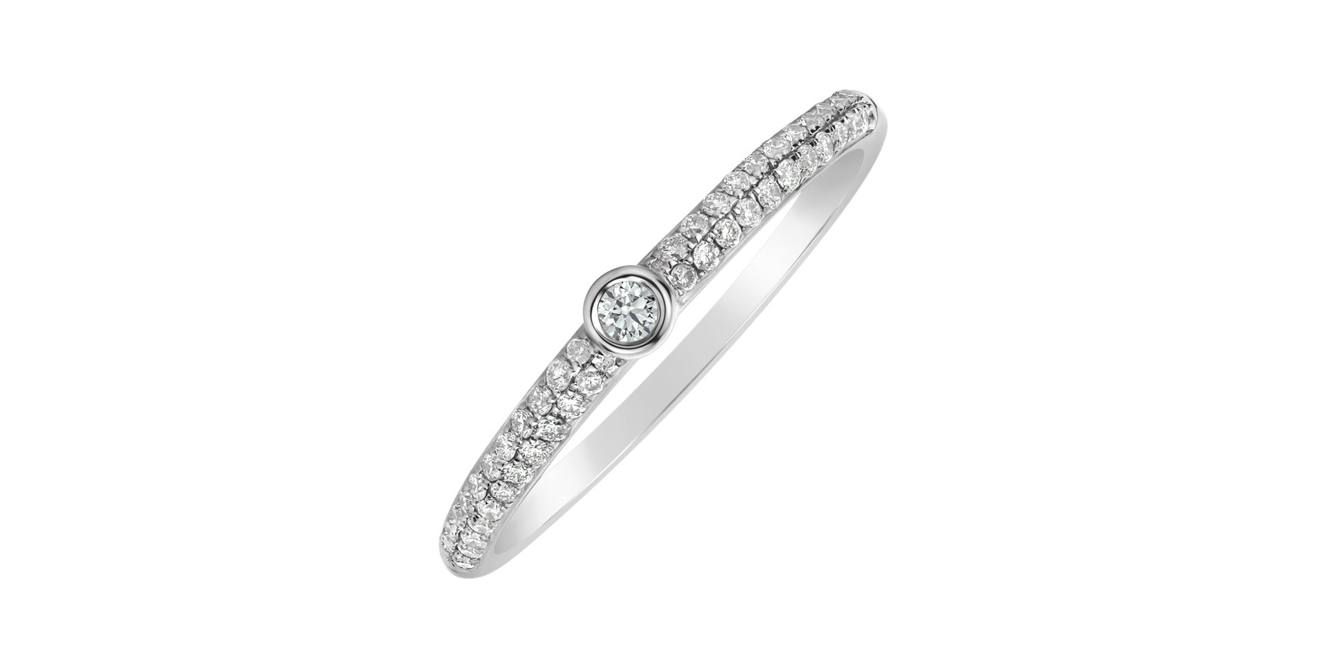 Prsteň s diamantmi Angel Ray