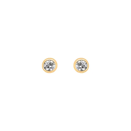Náušnice s diamantom Shiny Dots