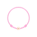 Detský diamantový náramok so šnúrkou Circle Letter B3