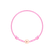 Detský diamantový náramok so šnúrkou Circle Letter E3