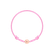 Detský diamantový náramok so šnúrkou Circle Letter L3