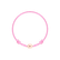 Detský diamantový náramok so šnúrkou Circle Letter R3