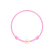 Detský diamantový náramok so šnúrkou Circle Letter V3