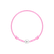 Detský diamantový náramok so šnúrkou Circle Letter E3