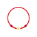 Detský diamantový náramok so šnúrkou Circle Letter J3