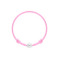 Detský diamantový náramok so šnúrkou Circle Letter N3