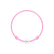 Detský diamantový náramok so šnúrkou Circle Letter P3