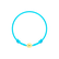 Detský diamantový náramok so šnúrkou Circle Letter R3