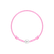 Detský diamantový náramok so šnúrkou Circle Letter U3
