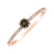Prsteň s hnedými a bielymi diamantmi Gem Simplicity4