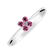 Prsteň s diamantom a ružovými zafírmi Divine Bloom5