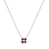 Náhrdelník s diamantom a rhodolitmi Divine Bloom4