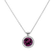 Náhrdelník s rhodolitom a diamantmi Moondust4