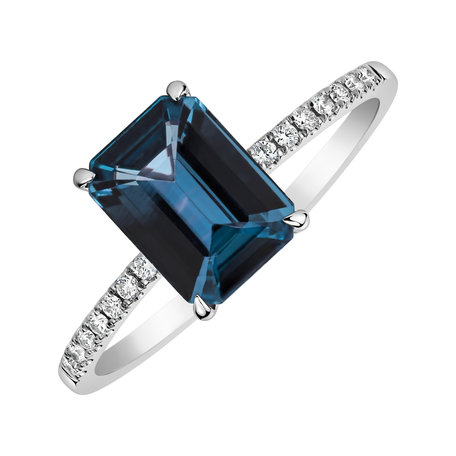 Prsteň s diamantmi a topásom london Perfect Promise