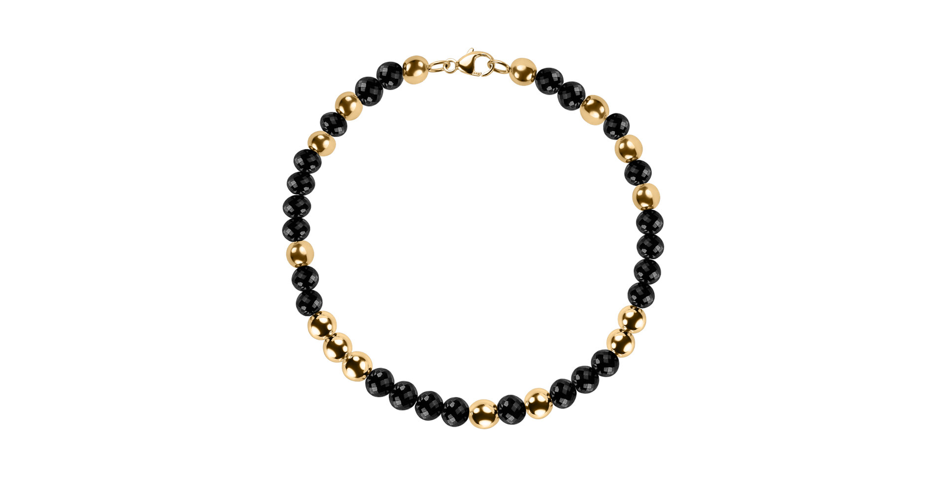 Náramok s čiernymi diamantmi Marbles Mood