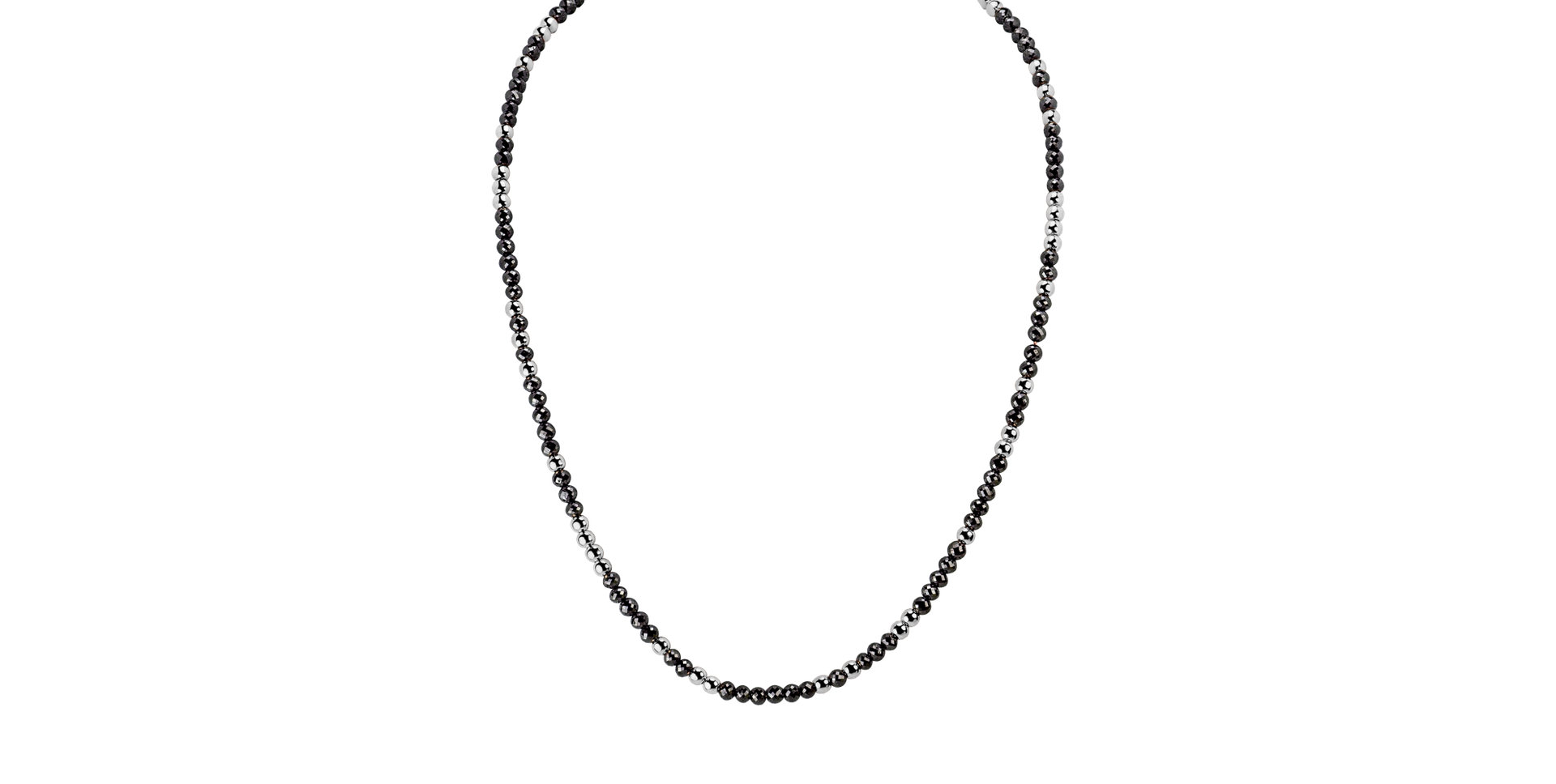 Náhrdelník s čiernymi diamantmi Night Chain