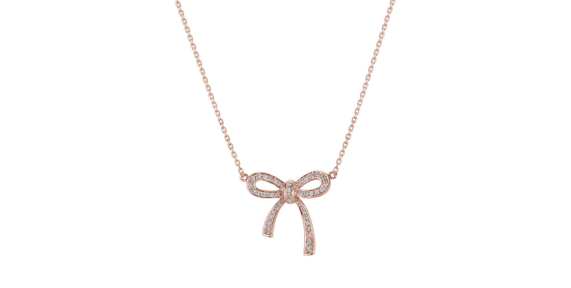 Náhrdelník s diamantmi Mystic Bow