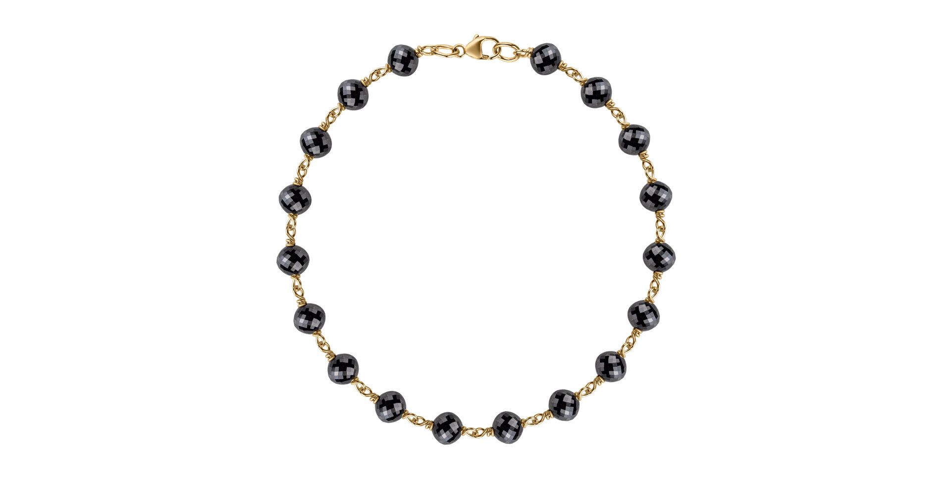 Náramok s čiernymi diamantmi Dark Melody